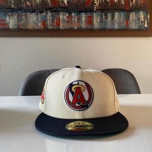 HATCLUB EXCLUSIVE 7 1/4 NEW ERA LA ANGELS WHITE DOME - AUTHENTIC - FAST SHIPPING